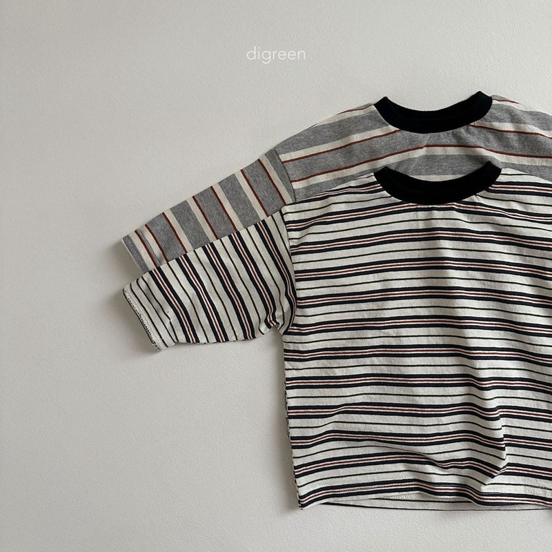 digreen /multi stripe tee