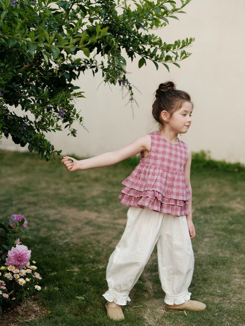frill wide pants 【for kids&Jr.】