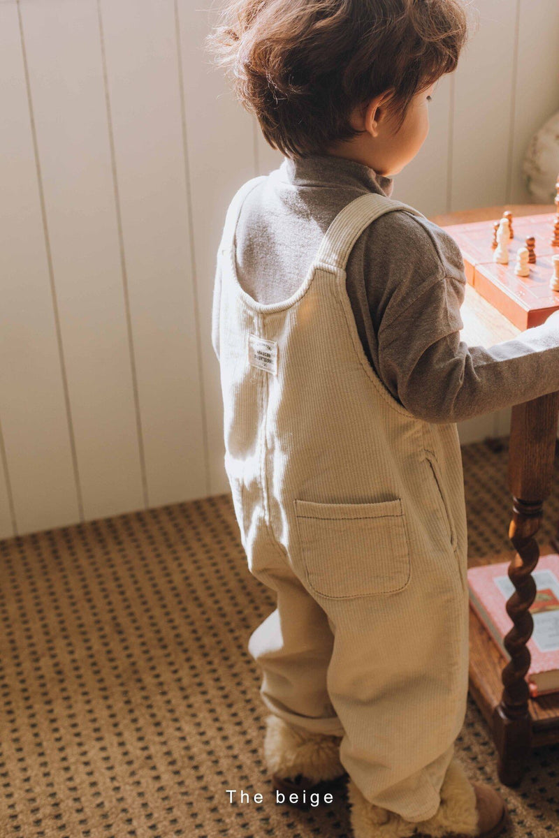 the beige / stitch overall