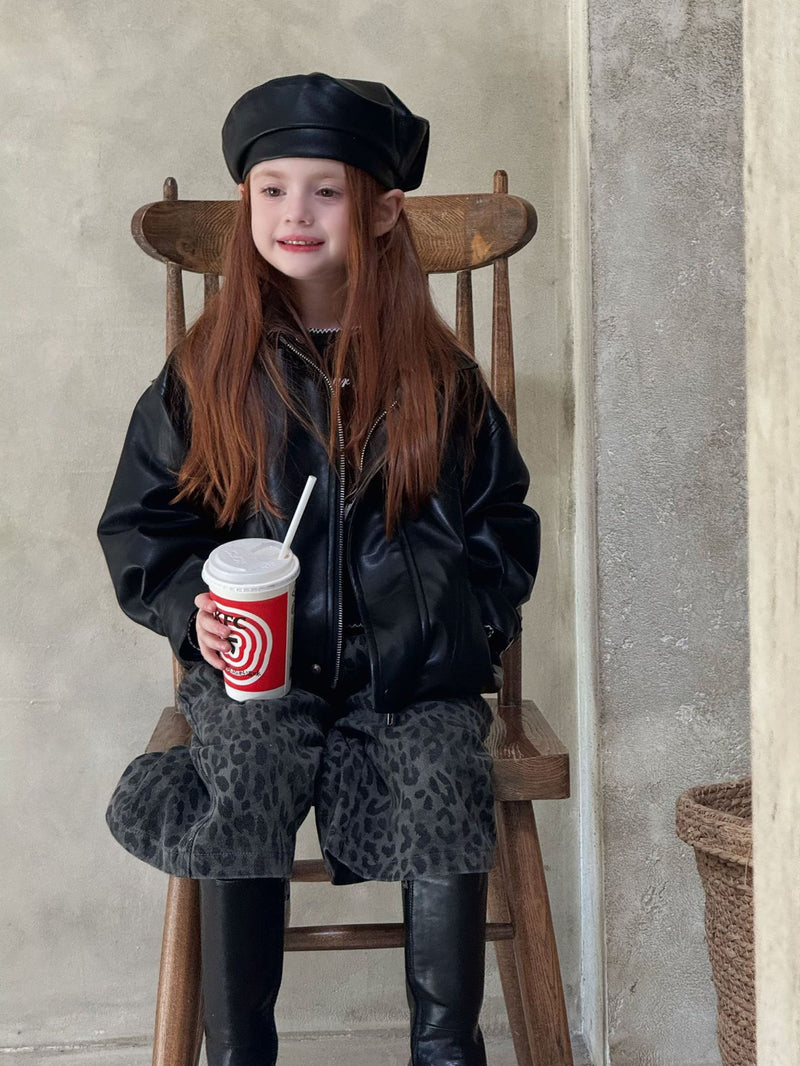 otaly /  leather jacket【for kids , jr】(no.5713)