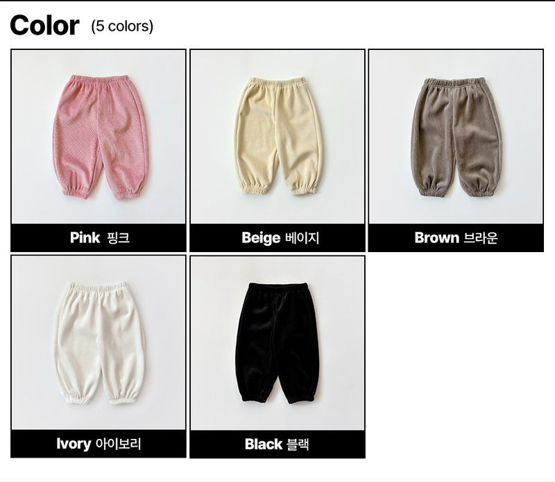 white sketch book / rib mink jogger pants【for kids&Jr.】