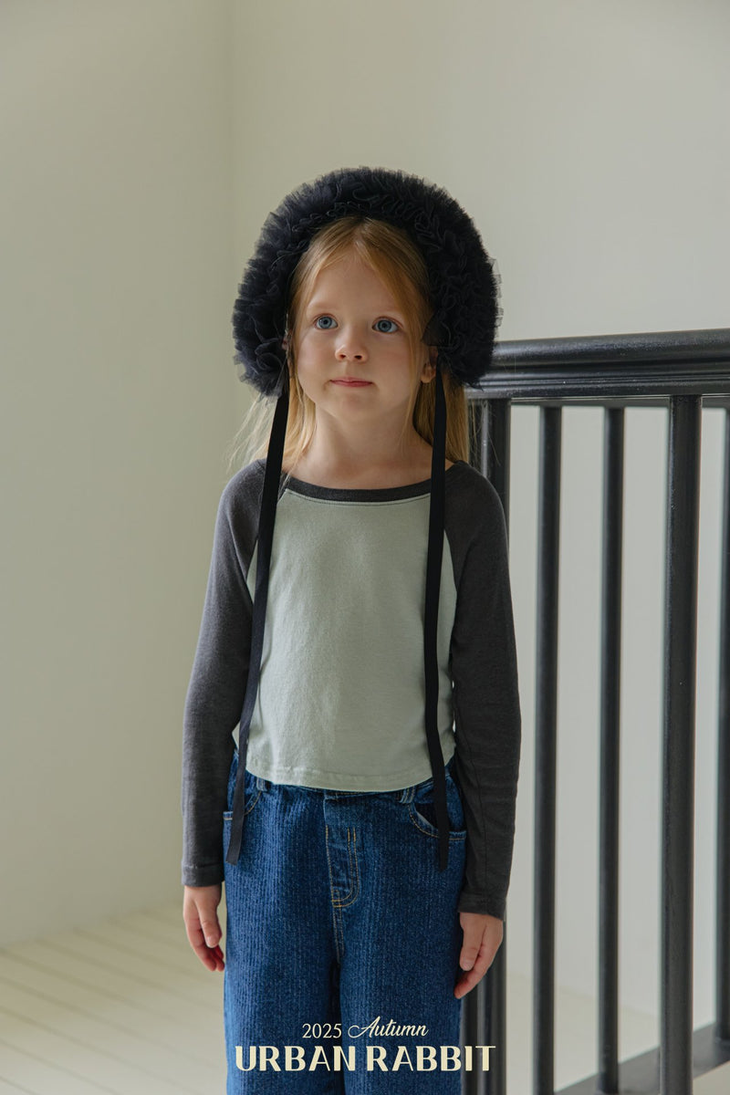 urban rabbit / round raglan t-shirt【for kids & Jr.】