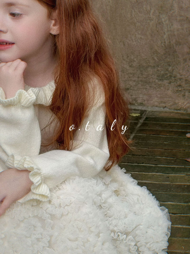 otaly / flower frill skirt【for kids , jr】