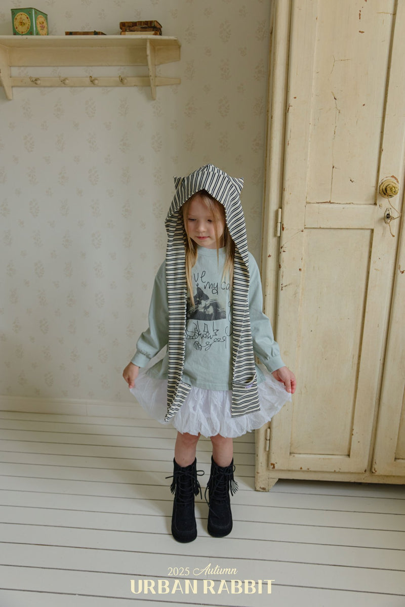 urban rabbit / my cat long t-shirt【for kids & Jr.】