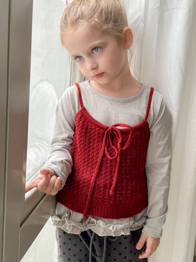 knit bustier【for kids &  Jr.】