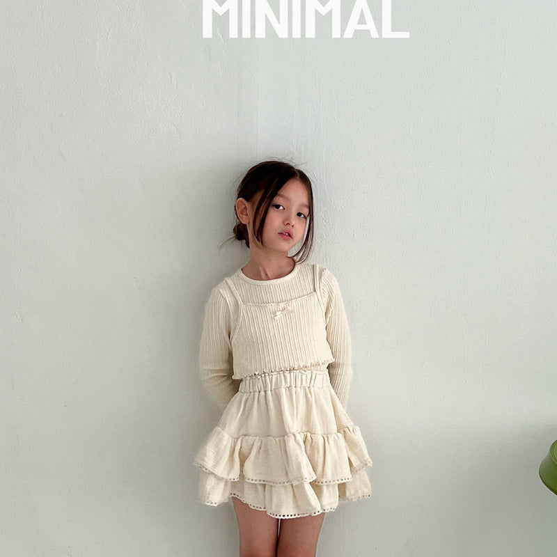 Minimal/ structure cancan skirt【for kids & jr.】