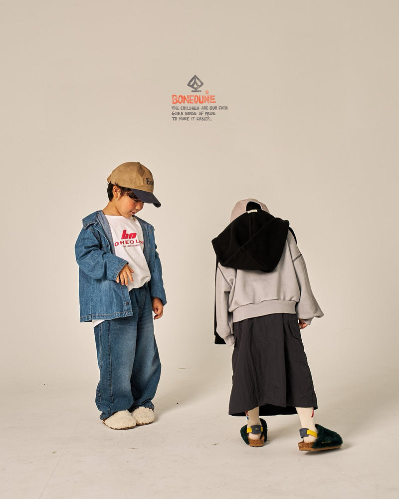 boneoune / side denim pants【for kids, Jr. 】