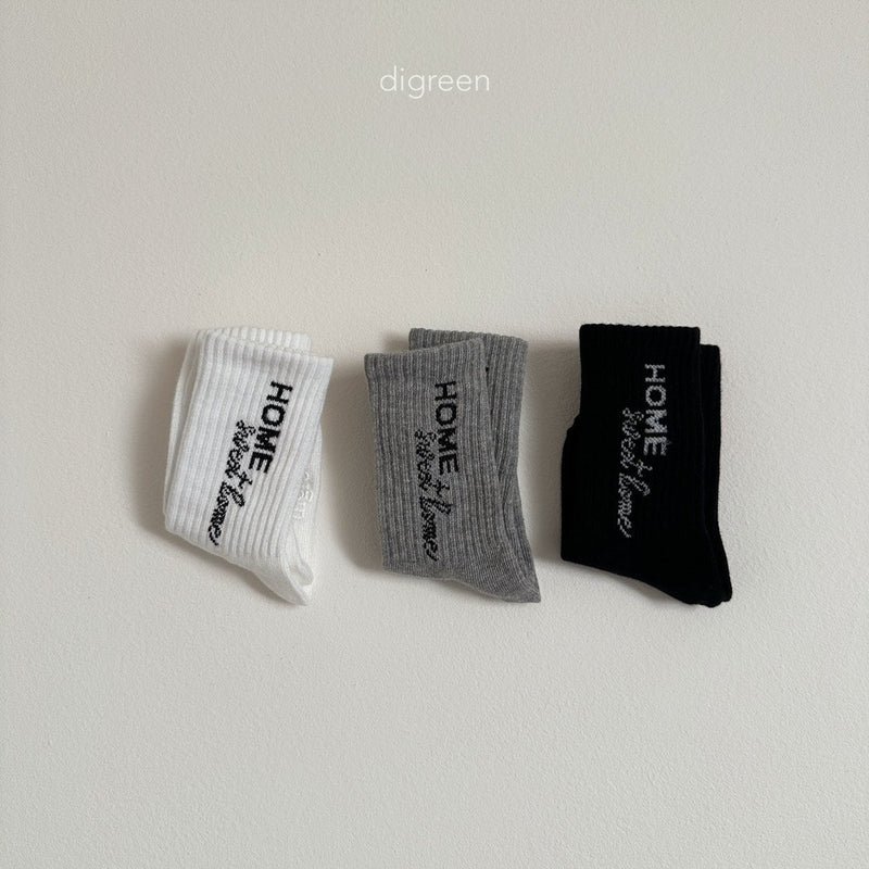 digreen / home sweet socks (3set)【for kids】