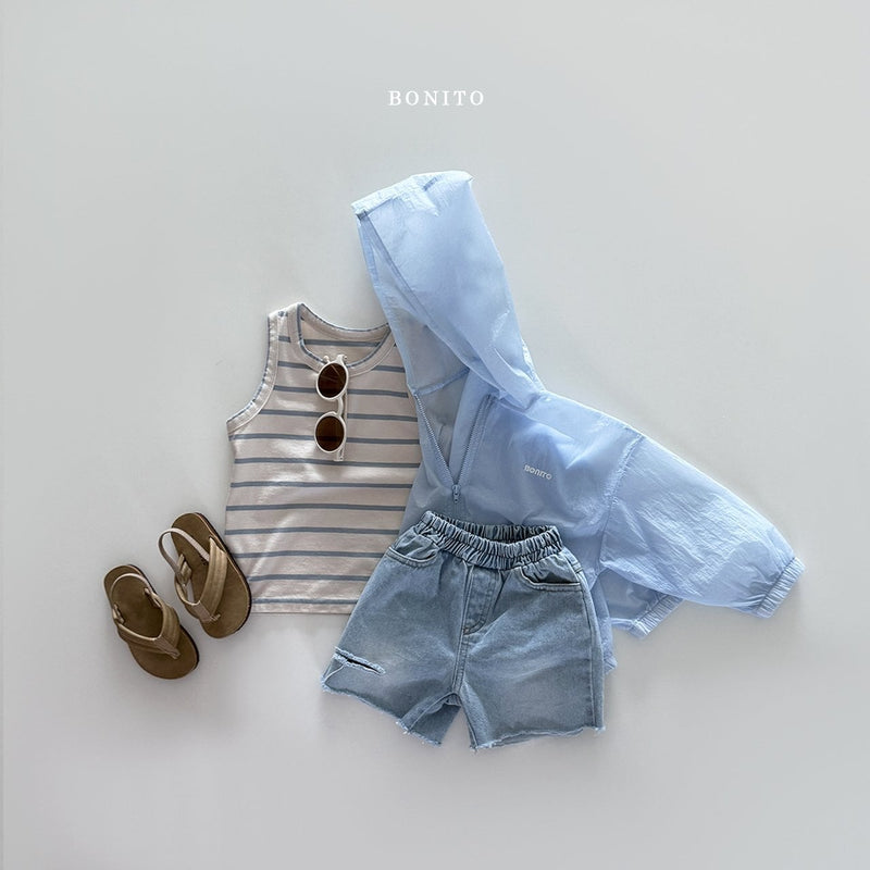 bonito /  windy cooling hood zipup【for baby,kids&Jr.】