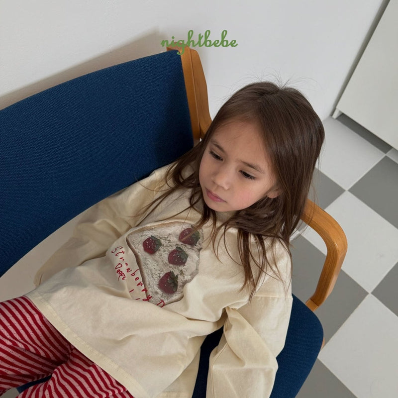 nightbebe / strawberry tee【for kids】