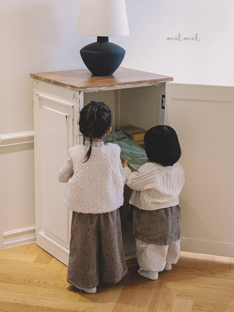 melmel / printed corduroy pants【for kids, jr.】