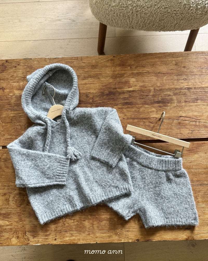 momo ann /  knit hood set【for kids &adult】