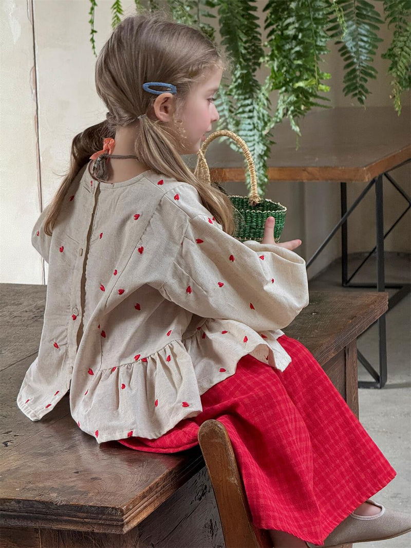 heart blouse【for kids &  Jr.】