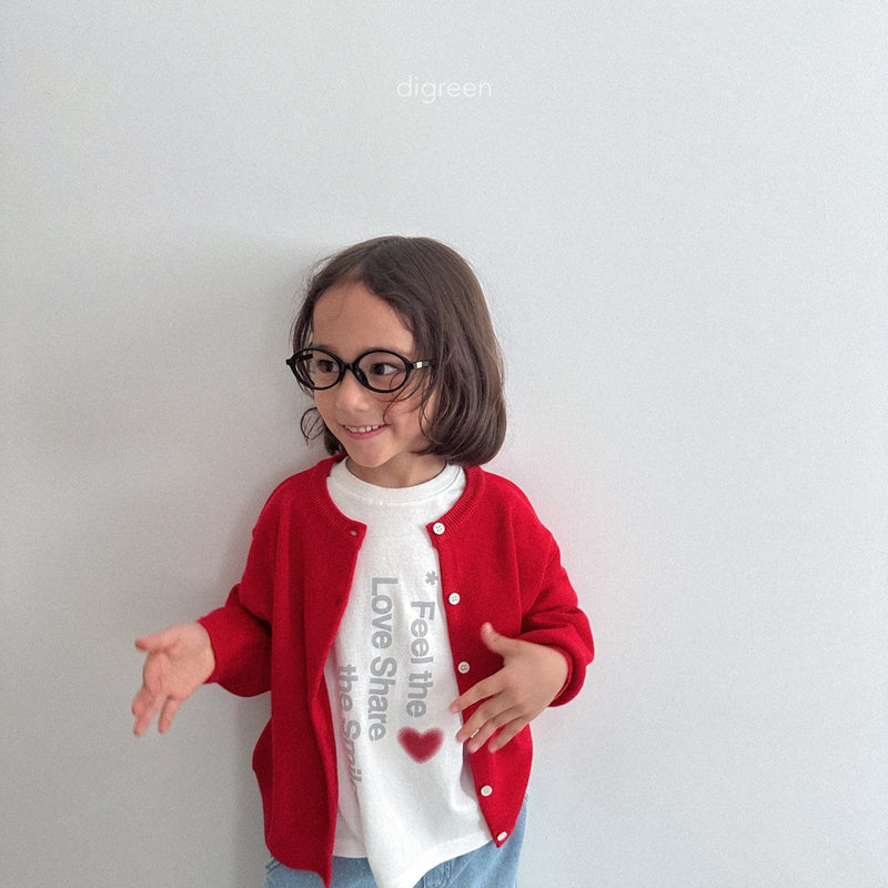 digreen / love share t-shirt【for kids】
