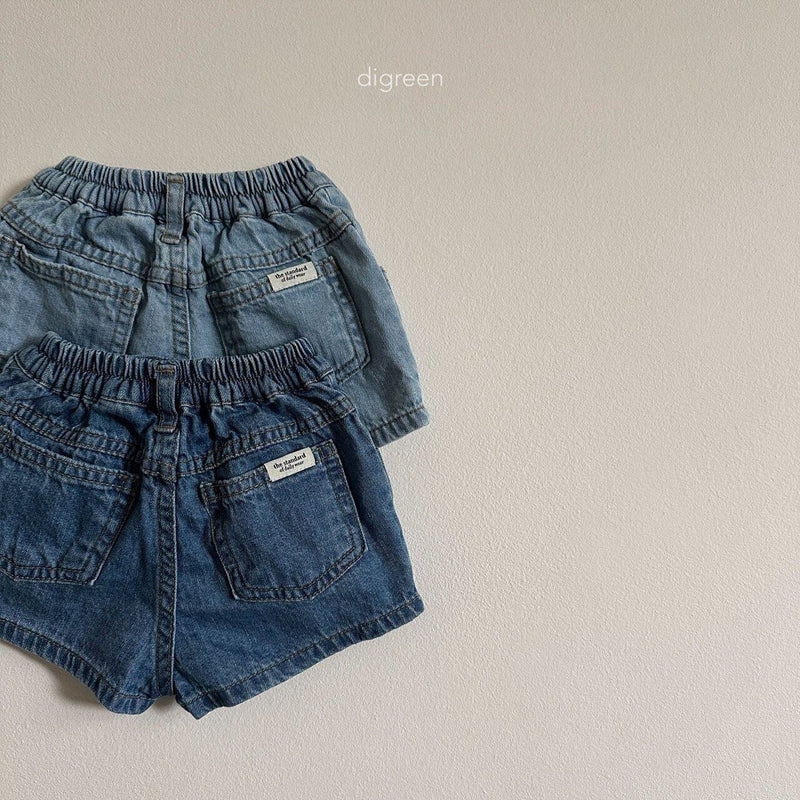digreen / short denim pants