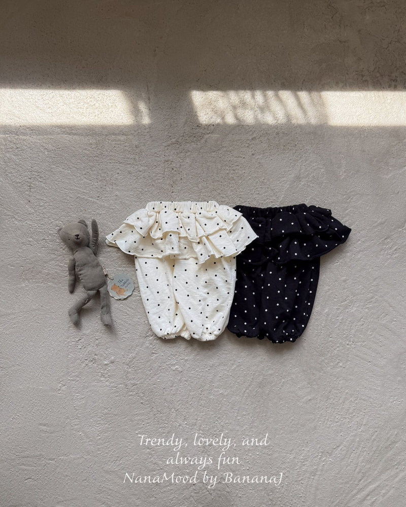 nanamood by banana.j / bebe leaf dot pants【for baby】