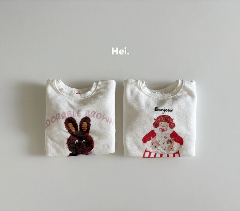 hei. / rabbit and girl tee 【for kids】