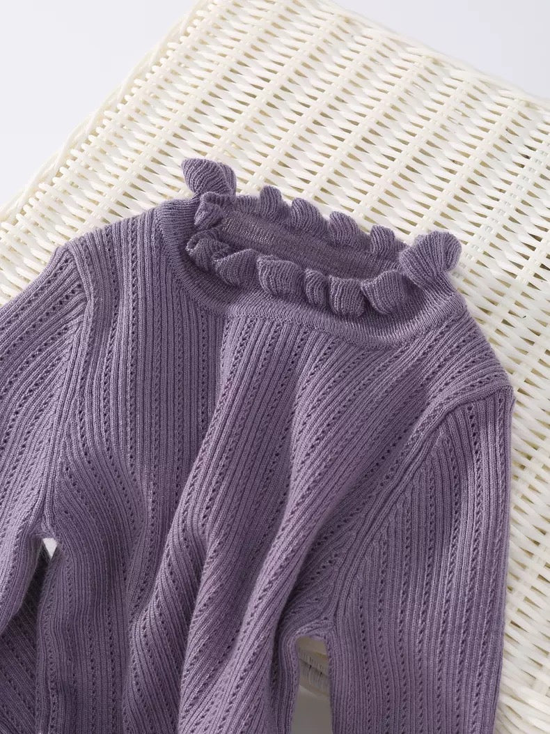 【即納 80/100size】
一部即納　Lilly lace knit tops