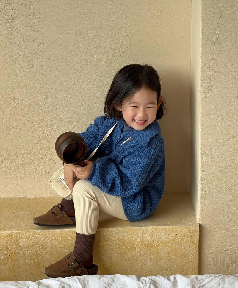 moss knit cardigan【for kids , jr】