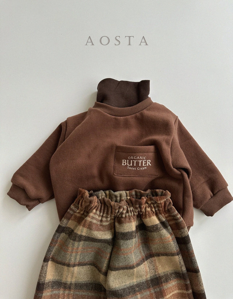 aosta / wool check pants