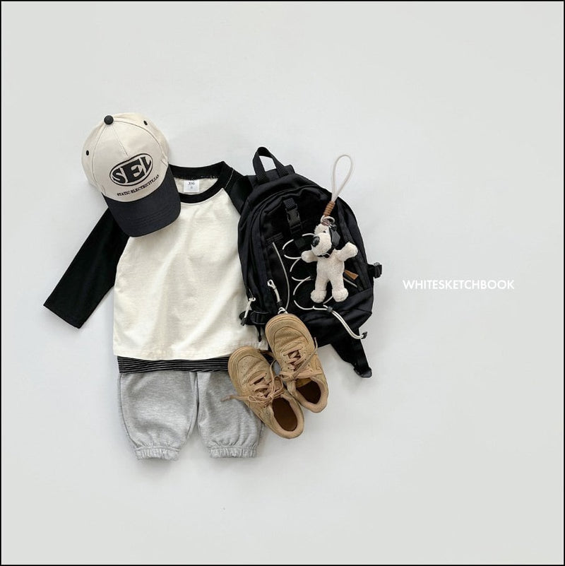 『8/31まで特別価格』white sketch book / rainbow jogger pants【for kids&Jr.】