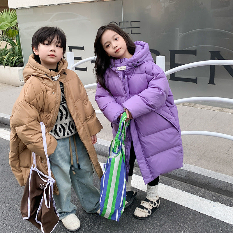 day padding long jacket 【for kids , jr. , mom】