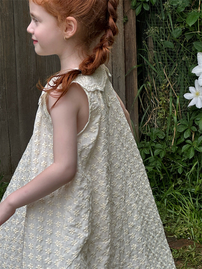 cheng le  /lace neck one-piece【for kids , jr】