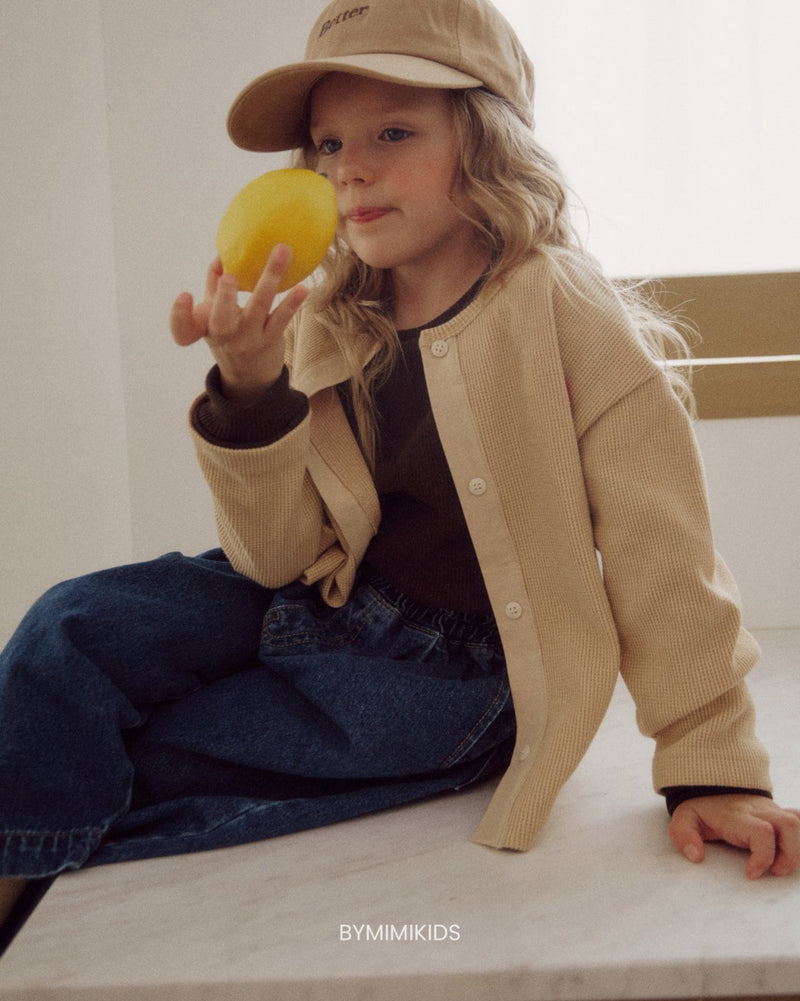 by mimi  / butter embroidery cap【for kids , jr】