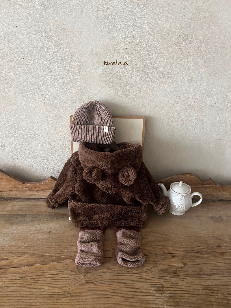 thelala / boa bear zip-up