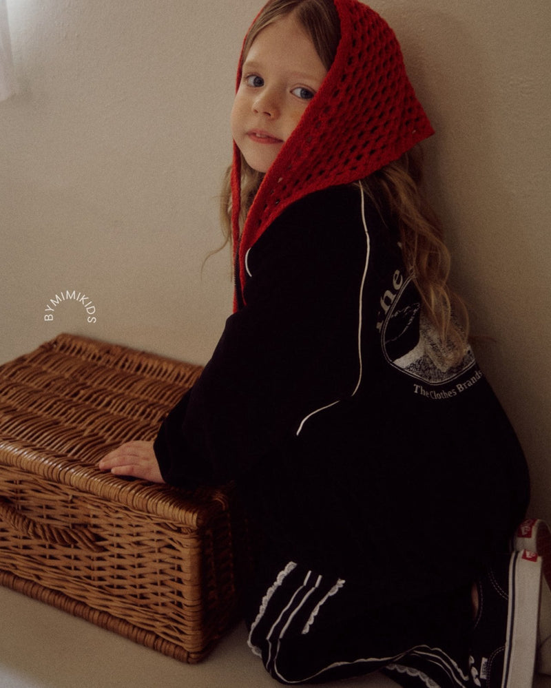 by mimi  / triangle bonnet【for kids , jr】