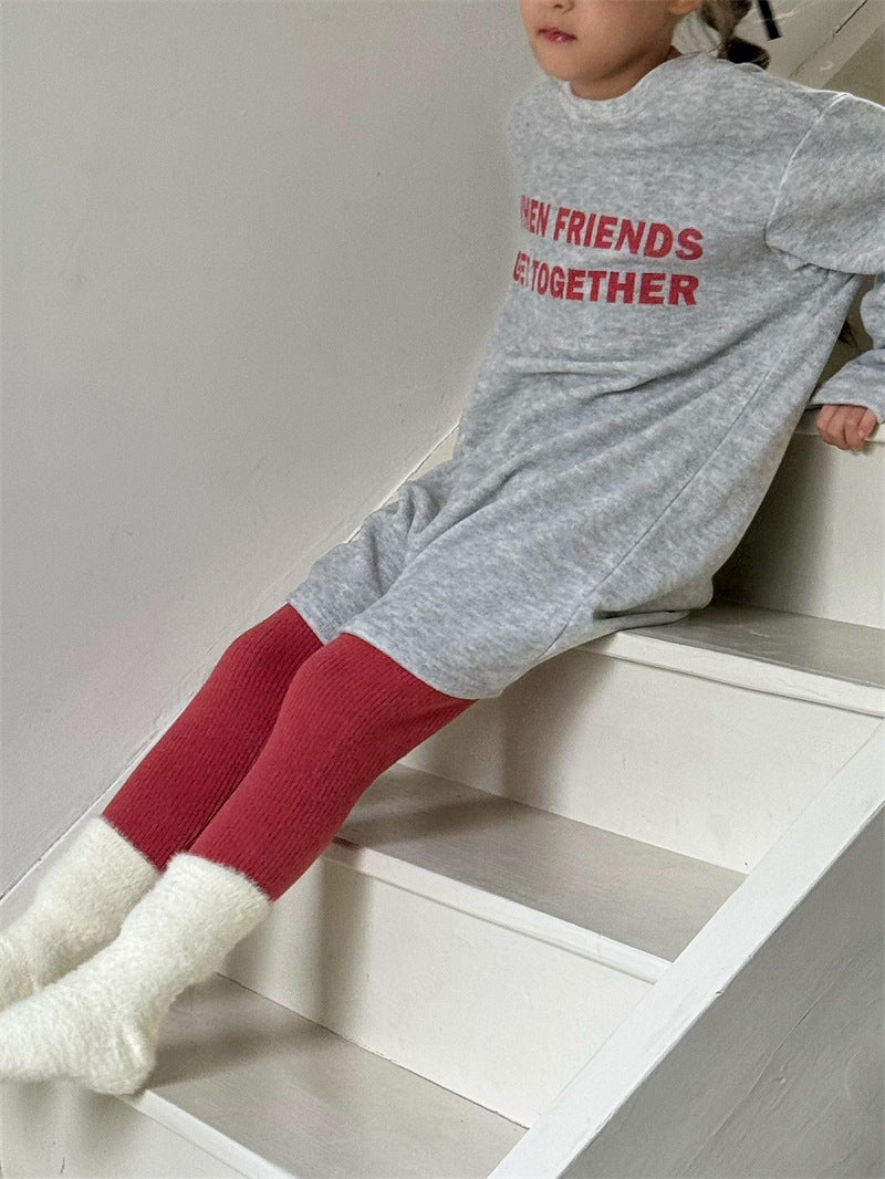 cheng le  / brushed leggings 【for kids , jr】