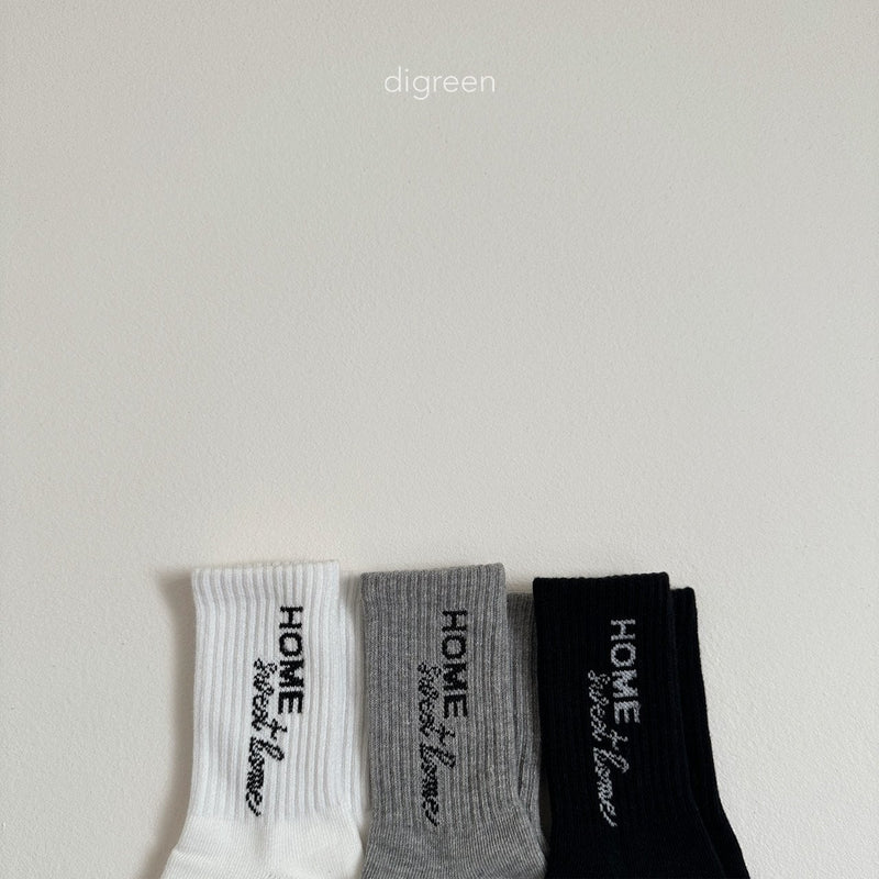 digreen / home sweet socks (3set)【for kids】