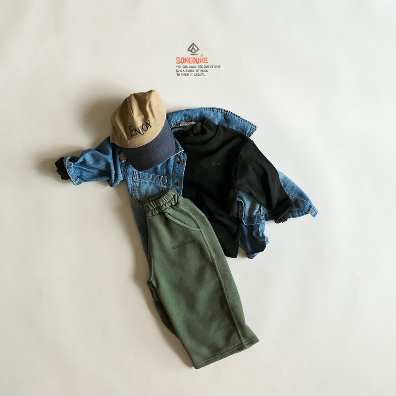 boneoune / half neck tee【for kids, Jr. 】