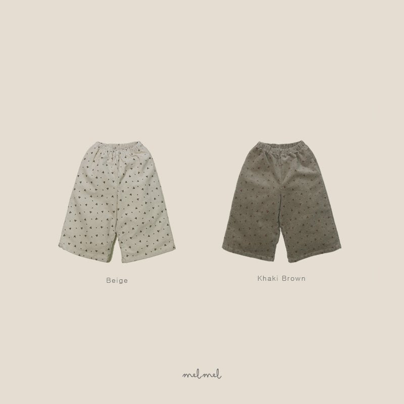 melmel / printed corduroy pants【for kids, jr.】
