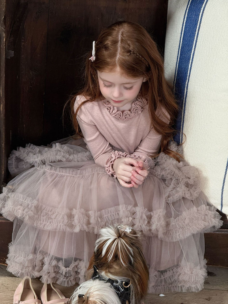 otaly / tulle maxi skirt【for kids , jr】