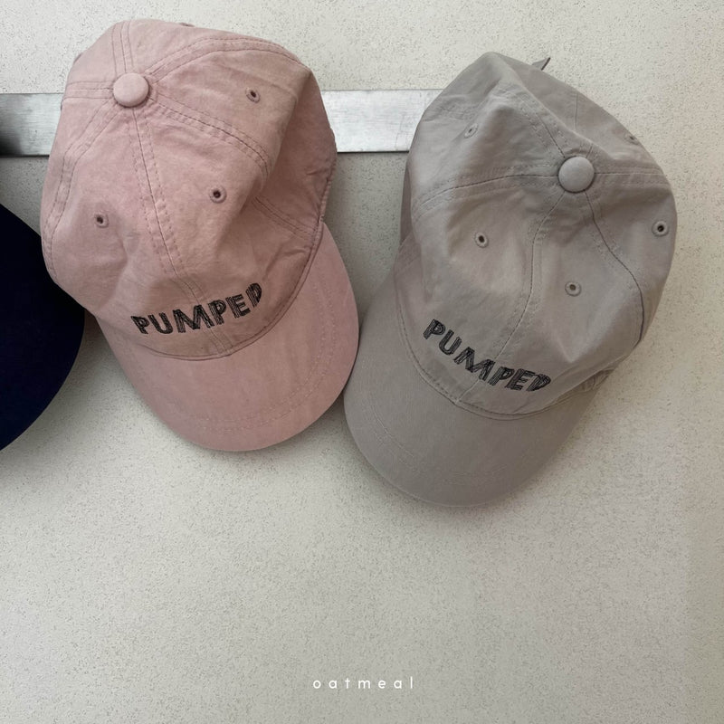 oatmeal / pumped ball cap【for kids】