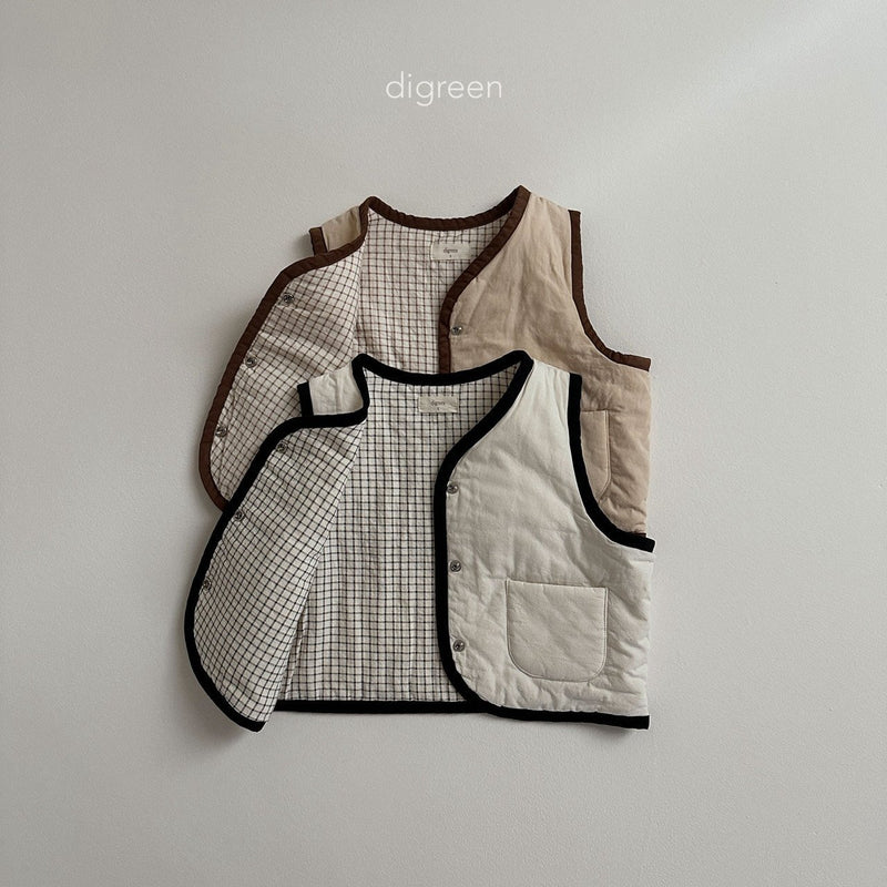 digreen / reversible vest