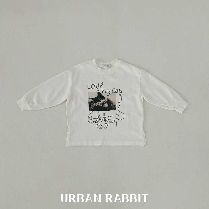 urban rabbit / my cat long t-shirt【for kids & Jr.】