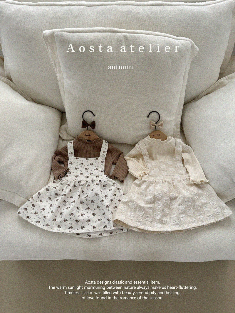 aosta / flower suspender skirt