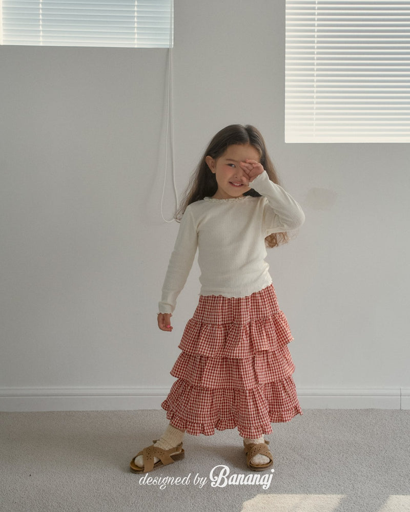 bananaj / candy cancan skirt【for kids & jr.]