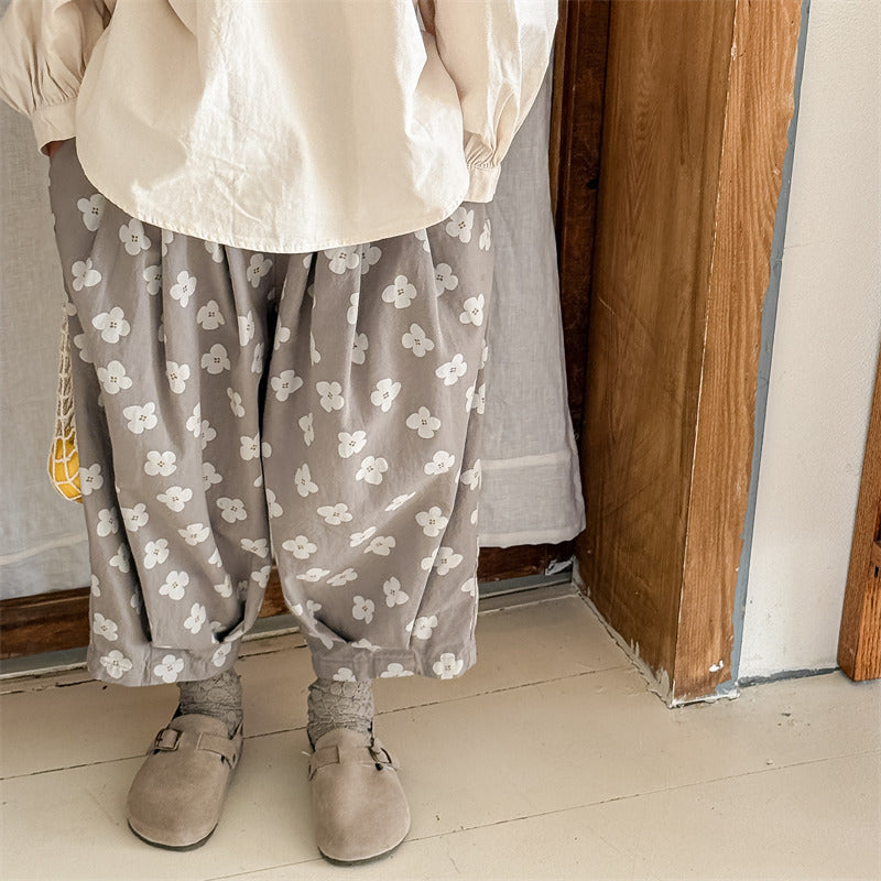 flower cocoon pants【for kids 】