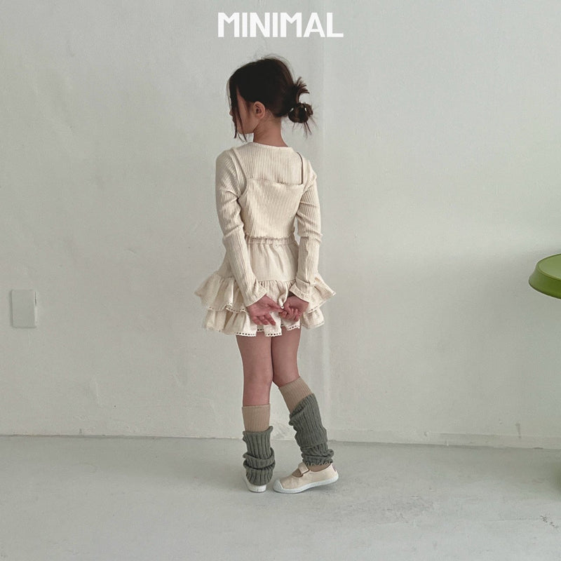 Minimal/ structure cancan skirt【for kids & jr.】