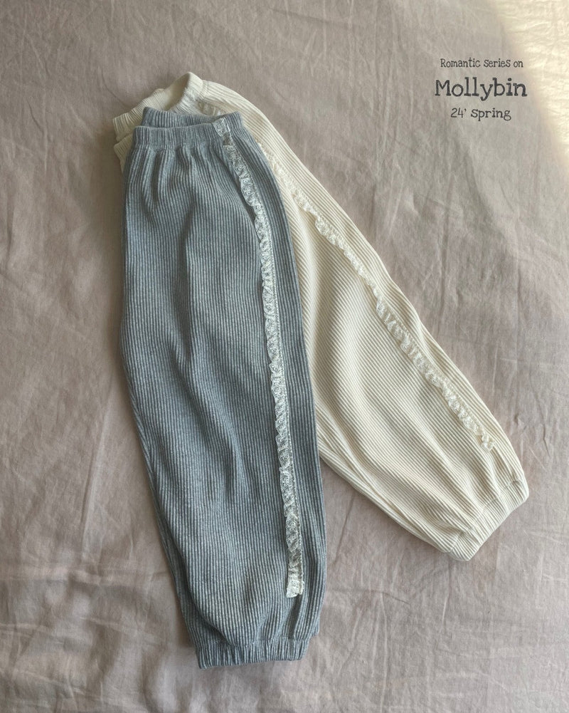 mollybin  /  lace jogger pants【for adult】