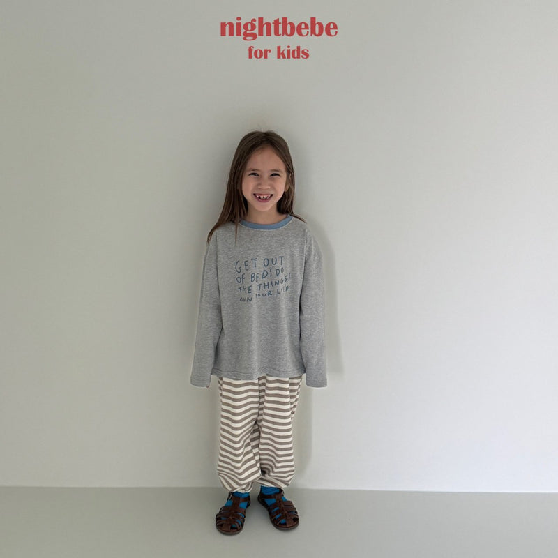 nightbebe / butter stripe jogger pants