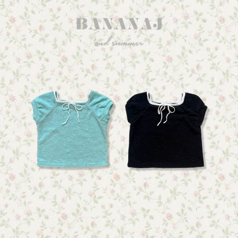 bananaj / ribbon square tee【for kids & jr.】