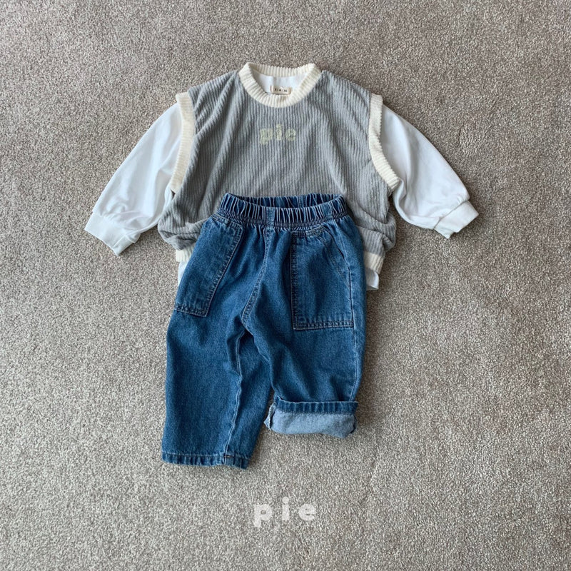 pie/ pie pocket denim