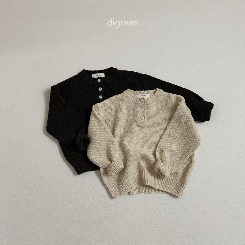 digreen / sand knit tee【for kids】