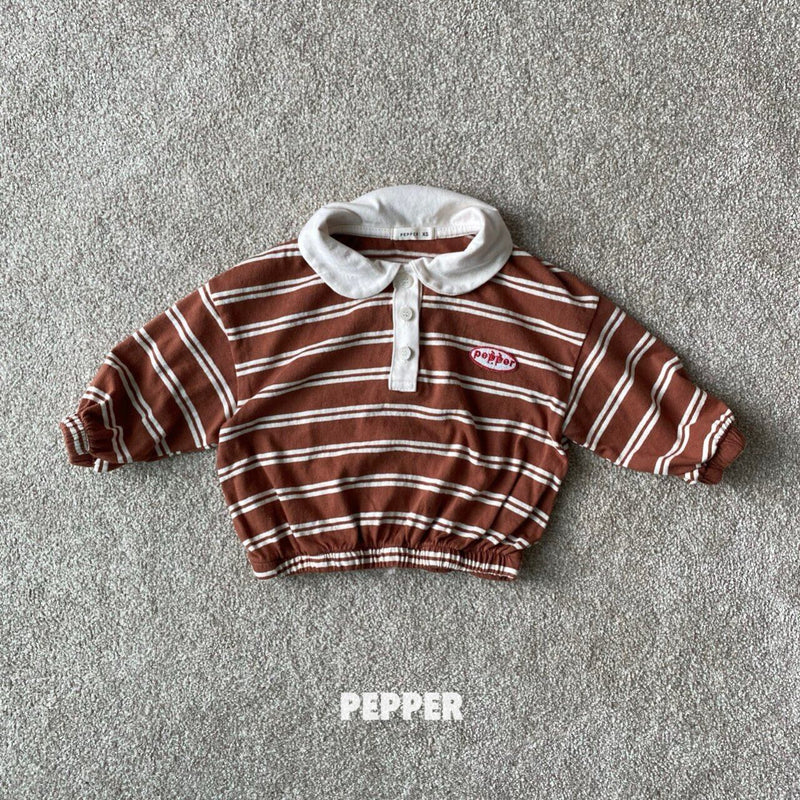 pepper / chex collar tee