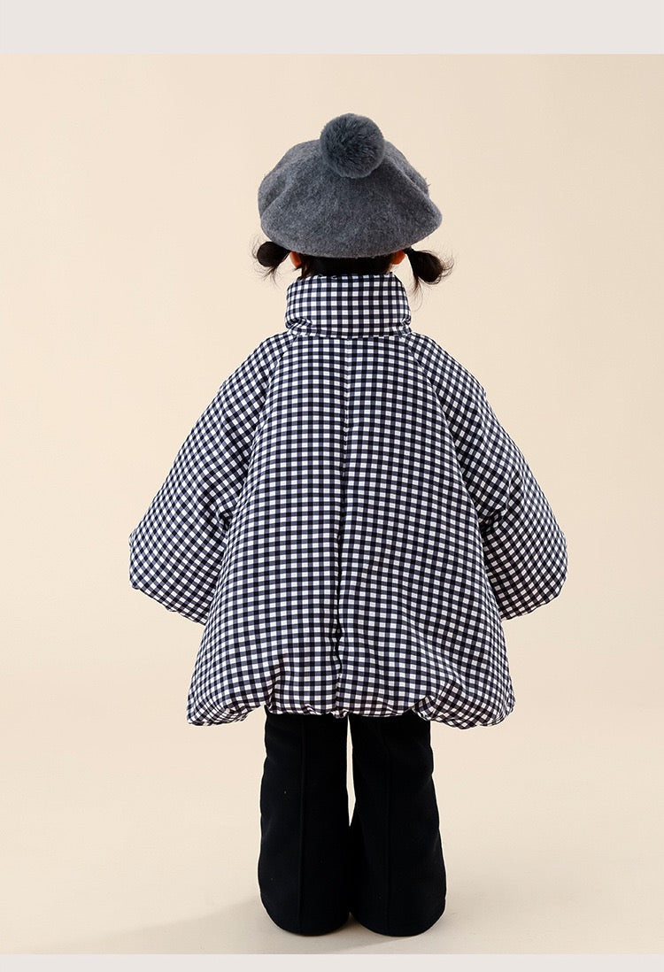 一部即納 gingham padding jacket 【for kids , jr. 】