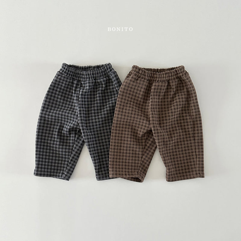 bonito / corduroy check pants